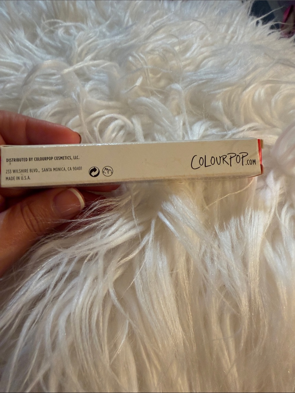 ColourPop Lipstick in White Packaging with Red Accent